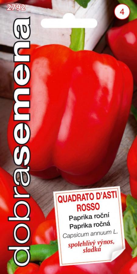Paprika ročná - QUADRATO D´ASTI ROSSO  0,4g