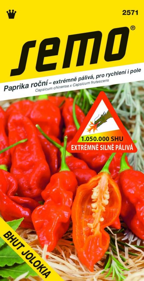 Paprika - Chilli BHUT JOLOKIA 15 semien - VÝPREDAJ