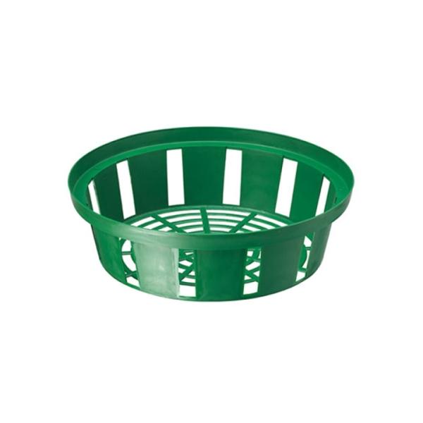 Košík na cibuľoviny okrúhly zelený 18 cm - 1 ks