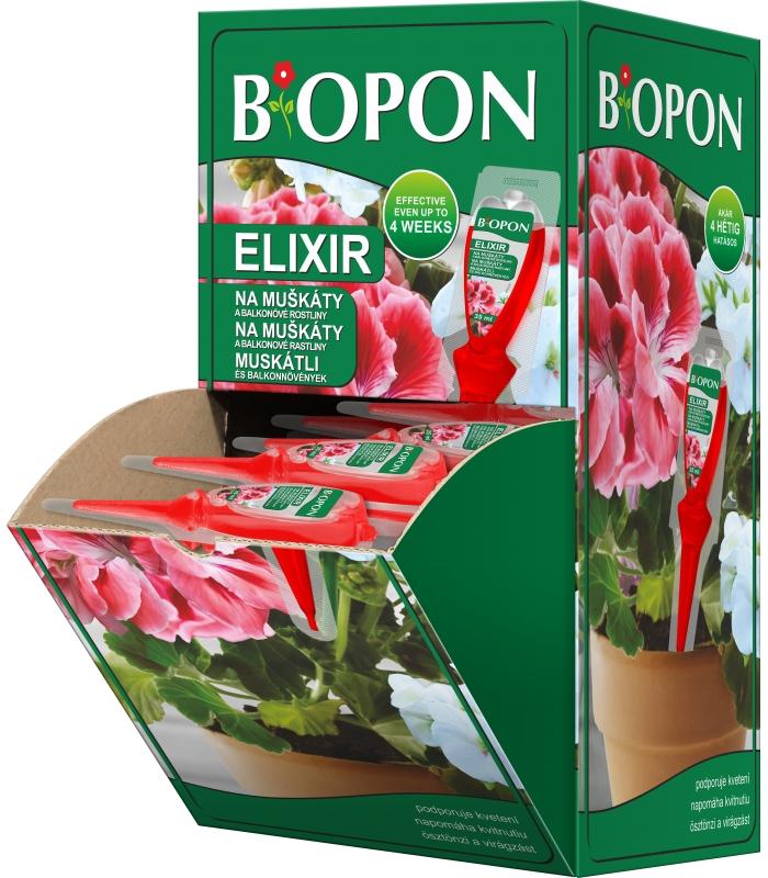 Biopon Elixír na muškáty a balkónové rastliny 35 ml