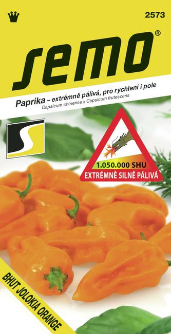 Paprika - Chilli BHUT JOLOKIA ORANGE 15 semien